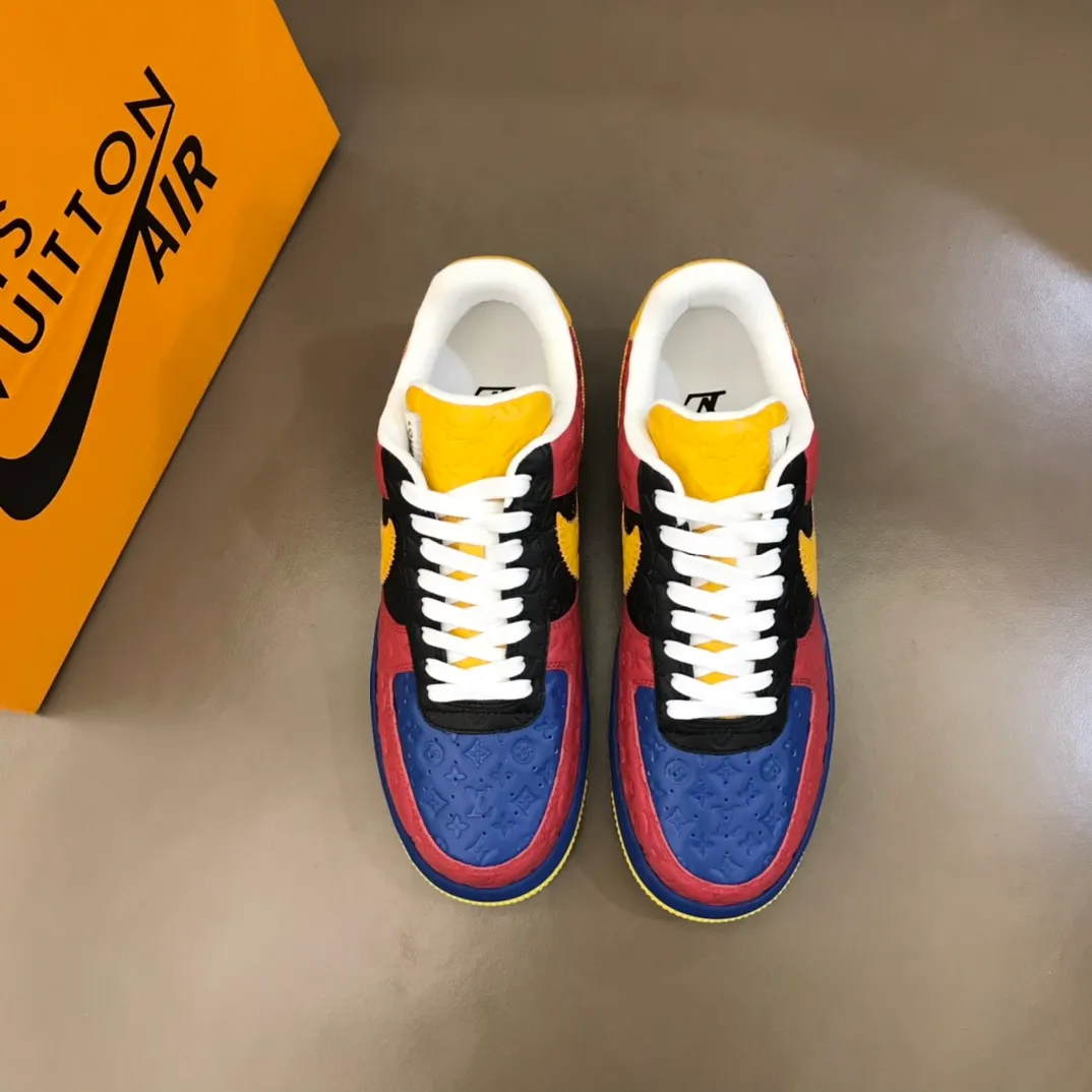 Men's shoes 💰p440 "*OUIS *UITTO*" x OFF-WHITE x Nike tripartite collaboration! Trendy and cool men's casual sports shoes with unrivaled color matching. The design idea basically continues the style of THE TEN. The Swoosh line and tongue label have a very familiar visual effect and are both fashionable and trendy! A must-have for fashionistas! The effect on your feet is absolutely stunning! Size: 38-45